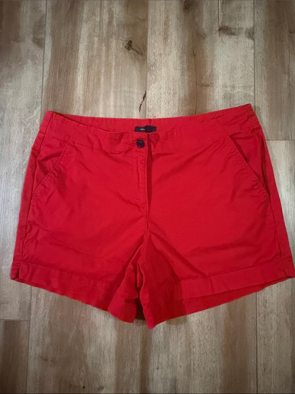 Nautica Red Casual Cotton Shorts